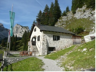 Willi-Merkl-Hütte (1550m) v Německu – horská chata DAV